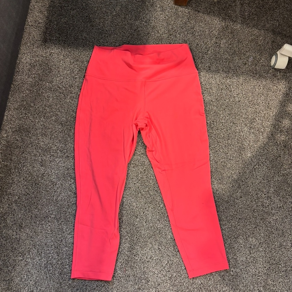 Bright Pink High-Waisted Lululemon Align Leggings